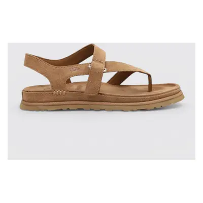 UGG 1175134 GoldenGaze Toe Post Damen Zehentrenner Sandale braun chestnut, Ec...