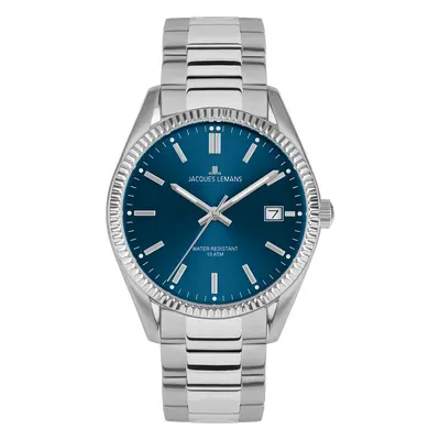Jacques Lemans 50-4C Damen-Armbanduhr Derby Edelstahl/Blau