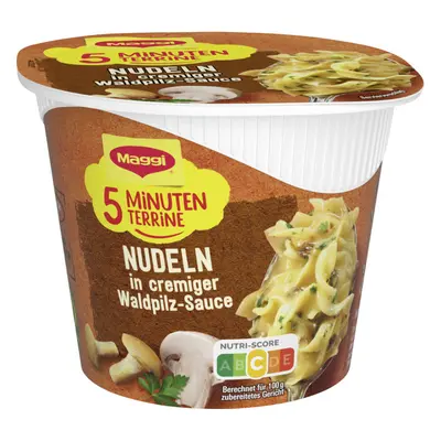 Maggi 5 Minuten Terrine Nudeln in Cremiger Waldpilz-Sauce 56G