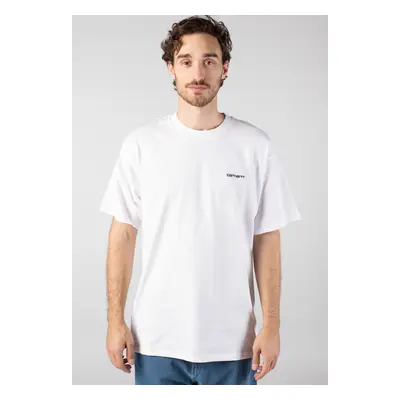 Carhartt WIP S/S Script Embroidery T-Shirt White Herren - T-shirts Carhartt WIP - Weiß - I030435_00A_XX-M - Size: M
