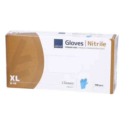 ABENA Classic Nitril Unt.Hands.unste.pf XL blau 100 St.