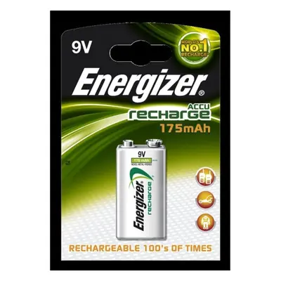 Energizer Accu Recharge Power Plus - Batterie 9V - NiMH - (wiederaufladbar) - 175 mAh