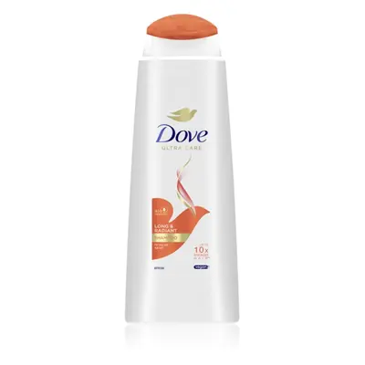 Dove Long & Radiant Shampoo für strapaziertes Haar ohne Glanz 400 ml