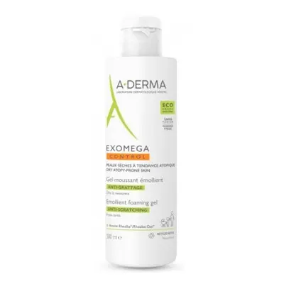 A-Derma Exomega Control 2 in 1 emollient cleansing gel Duschgel für trockene bis atopische Haut 500 ml