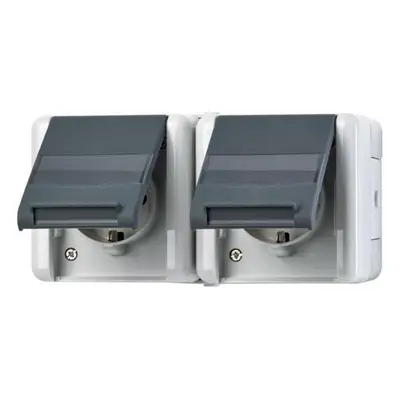 Jung SCHUKO-Steckdose 2-fach 8220 NAW 8220NAW