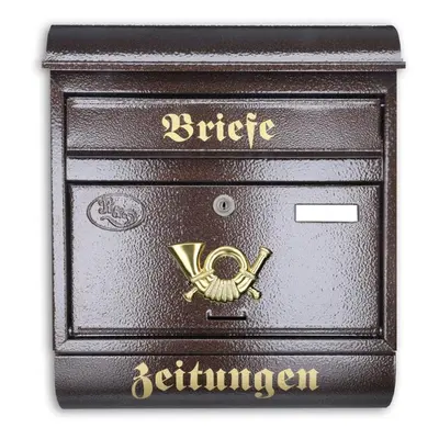 Antiker Briefkasten Postkasten mit Zeitungsrolle Runddach Nostalgie...