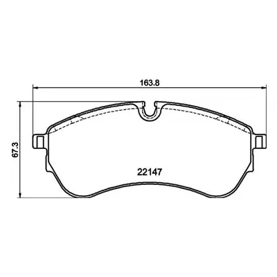 Hella Bremsbeläge hinten MAN Tge VW Crafter Grand 2,0 8DB355032-921