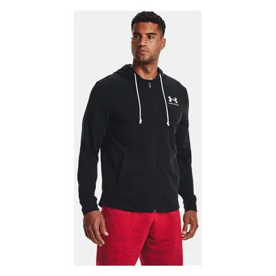 Under Armour RIVAL TERRY LC FZ Herren Sweatshirt, schwarz, größe M