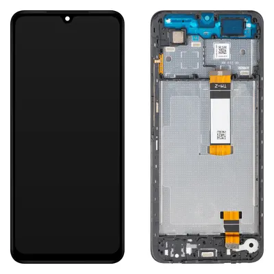 Display mit Touchscreen Xiaomi Poco C71 / Redmi A5 4G, mit Rahmen, Long Flex Version, Schwarz, Service Pack 56000100C3Z00