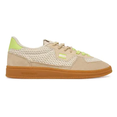 Tommy Jeans Pantoletten Dual Density Hilfiger Pool Slide FM0FM05797 Beige