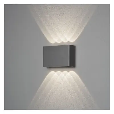 Konstsmide Wandleuchte Chieri, 2x4 LED, Aluminium, anthrazit (7865-370)