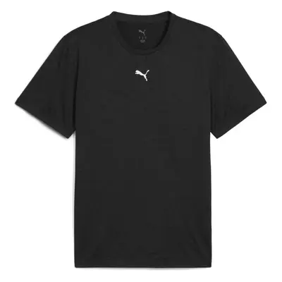 Puma M TAD ESSENTIALS HEATHER CAT TEE Herren T-Shirt, schwarz, größe