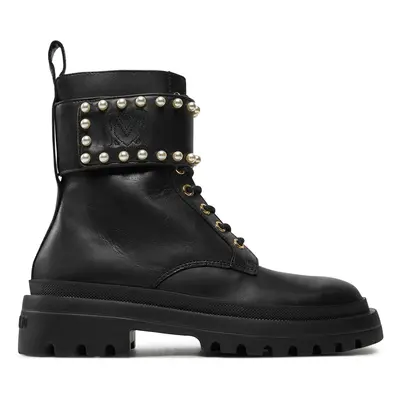 LOVE MOSCHINO Schnürstiefeletten JA24235G0LIA0000 Schwarz