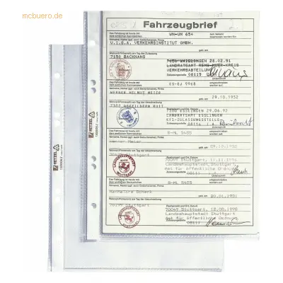 Hetzel Prospekthüllen A5 80my glasklar VE=100 Stück