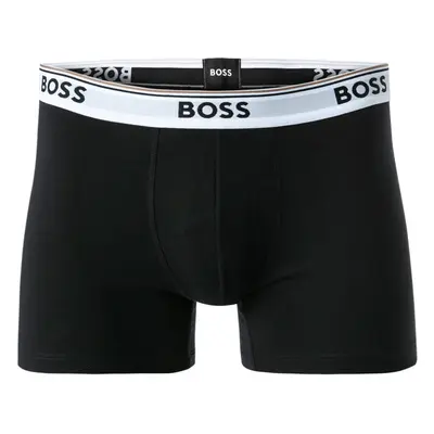 BOSS 3P Cotton Stretch Boxer Brief Long Schwarz/Weiß Baumwolle X-Large Herren