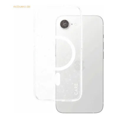 PanzerGlass CARE Abdeckung Apple iPhone 17e/16e MagSafe Star Lit glitter/weiß