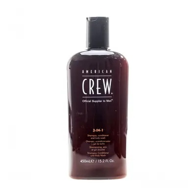American Crew Hair & Body 3-IN-1 Shampoo, Conditioner und Duschgel 3in1 für Herren 450 ml