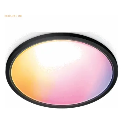 WiZ Ceiling Lamp SuperSlim Black - Smart LED lighting - Coloured and White light - Integrated LED - 32W - Wi-Fi