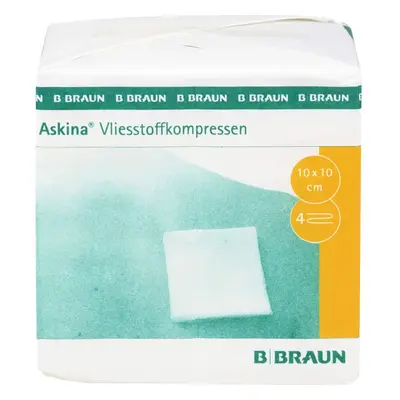 Askina Vliesstoffkompr.unsteril 10x10 cm 4fach 100 St Kompressen