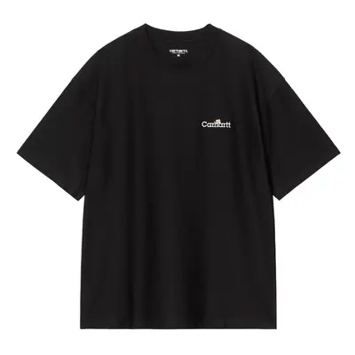 Carhartt WIP S/S WIP Label T-Shirt Black Herren - T-shirts Carhartt WIP - Schwarz - I036180_89_XX-XL - Size: XL