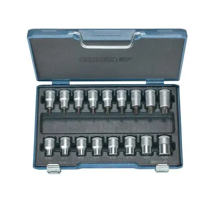 Gedore Steckschlüsselsatz ITX 19 TX-017 17-tlg.1/2 Zoll T 20 -T60/E10-E24