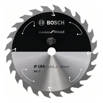 Bosch RUNDSAVKLINGE ACCU STD TRÆ 184X16MM 24T
