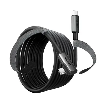 Daten- und Ladekabel USB-C - USB-C UGREEN US551 (90629) Angled, 60W, 5m, Schwarz