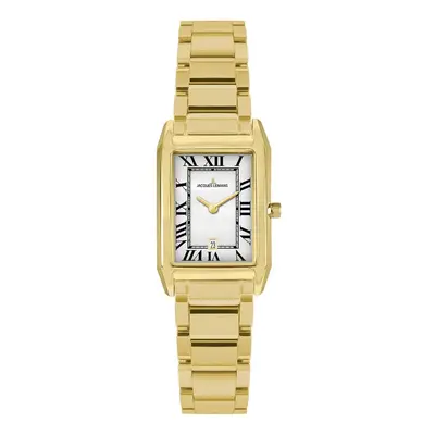 Jacques Lemans 1-2189.1O Damen-Quarzuhr Torino Rechteckig Goldfarben