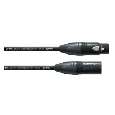 Cordial CPM 3 FM Mikrofonkabel Neutrik XLR male/female, 3 Meter schwarz
