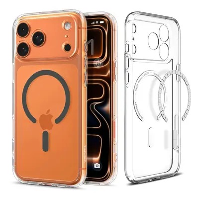 MagSafe Hülle für Apple iPhone 17 Pro, Spigen, Ultra Hybrid, Grau ACS10347