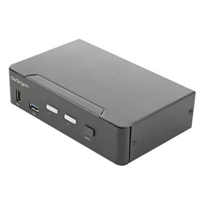 StarTech.com 2 Port HDMI KVM-Switch - Einzelmonitor 4K 60Hz Ultra HD HDR - HDMI 2.0 KVM Umschalter mit 2 Port USB-3.0-Hub (5 Gbi