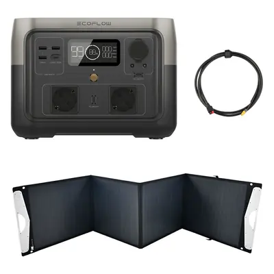 EcoFlow River 2 MAX 512Wh Powerstation mit 200W Solarpanel