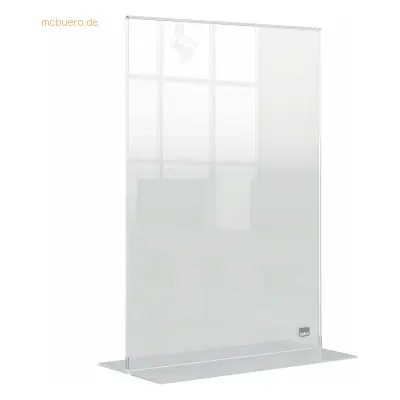 Nobo Tischaufsteller Premium Plus Acryl A4 Acryl glasklar