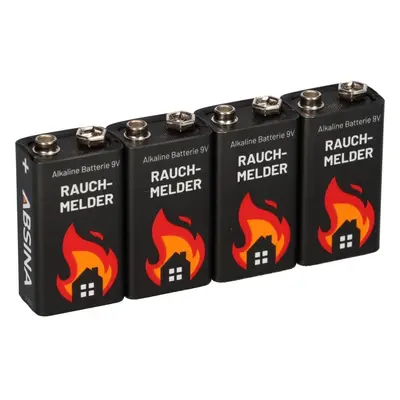 4x 9V-Block Rauchmelder Batterie für Rauchwarnmelder Messgeräte Spielzeuge uvm.