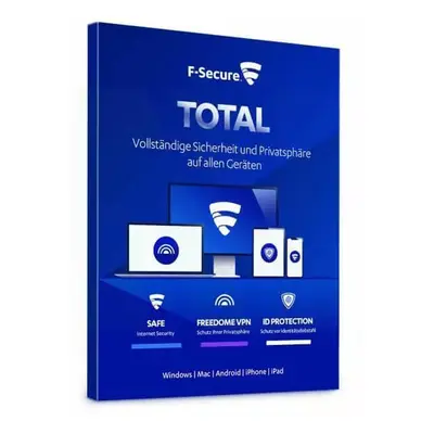 F-Secure Total Security & VPN 2026 (Year(s): 1 Year / Device(s): 5 Devices)