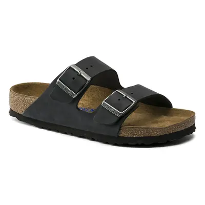Birkenstock Arizona NU Oiled SFB Black Narrow Fit Unisex - Sandalen Birkenstock - Schwarz - 752483-7 - Size: 7