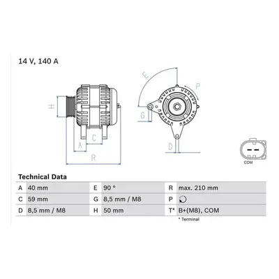 Bosch Lichtmaschine 140A Audi A4 A5 Q5 2,0 0986081340