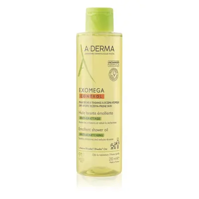 A-Derma Exomega Control Emollient Shower Oil Geschmeidig machendes Duschöl für trockene bis atopische Haut 200 ml