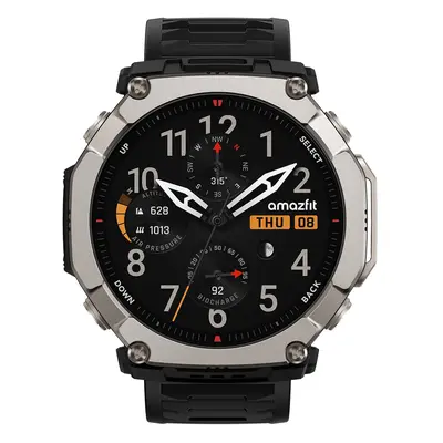 Amazfit T-Rex Ultra 2 schwarz | Smartwatch | ultrahelles 1.5 Zoll AMOLED Display | 30 Tage Akkulaufzeit | Navigation | Lautsprec
