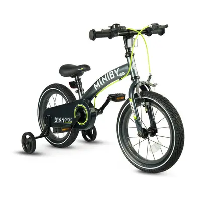QPLAY Laufrad Miniby 3in1 Grau, Alter 2-8 Jahre