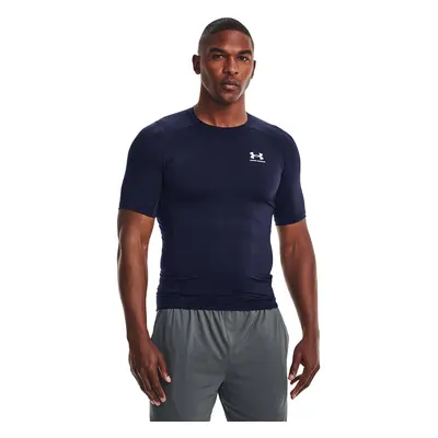 Under Armour HeatGear Compression T-Shirt dunkelblau/weiß - XXL