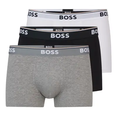 BOSS Power Logo Boxershorts weiß/hellgrau/schwarz (3er-Pack) - XL