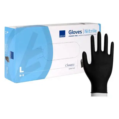 ABENA Nitrilhandske Black 100-pack Large