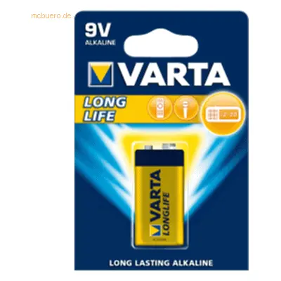 Varta VARTA LONGLIFE Batterie E-Block (9V-Block) 1er