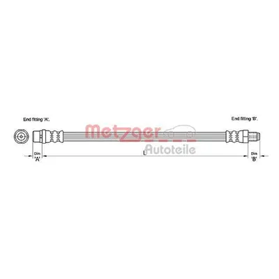 Metzger Bremsschlauch hinten Audi A6 4F