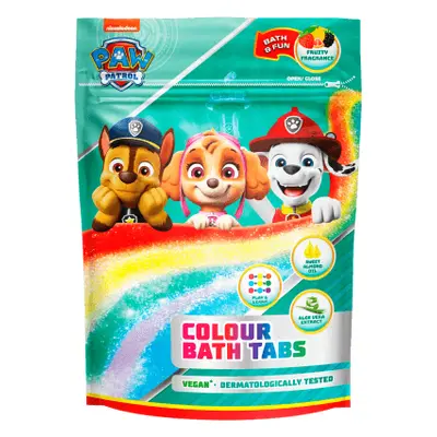 Nickelodeon Paw Patrol Colour Bath Tabs badeschaum für Kinder 9x16 g