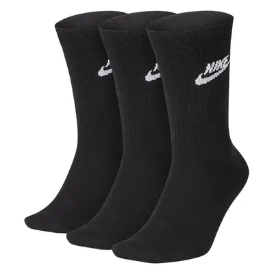 Nike NSW Everyday Essential Crew Socks 3-Pack Black/ White XL