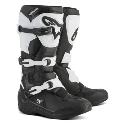 Cross-Motorradstiefel Alpinestars tech 3 offroad black and white