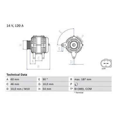 Bosch Lichtmaschine 170A BMW 5er 6er 7er