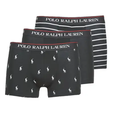 Ralph Lauren Classic Stretch Boxershorts schwarz weiß rot (3 Stück) - S